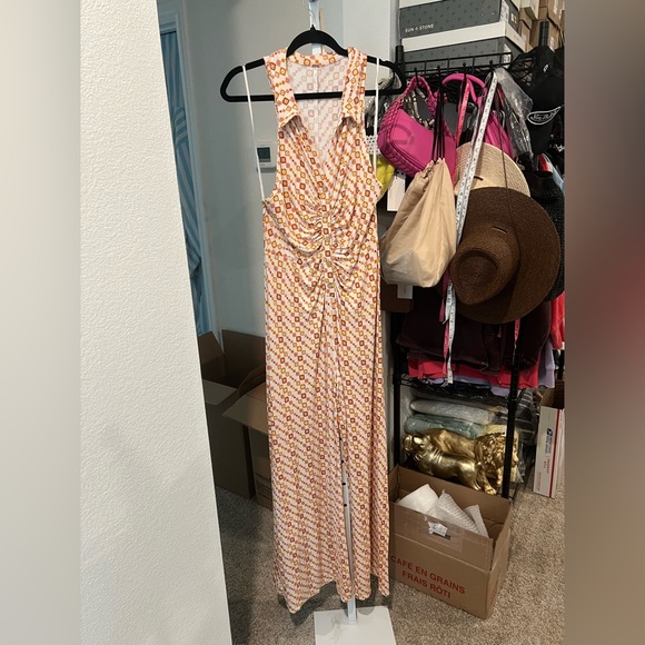 Free People Shayla Halter Jumpsuit Retro, Sz SMALL NWOT - Picture 5 of 6